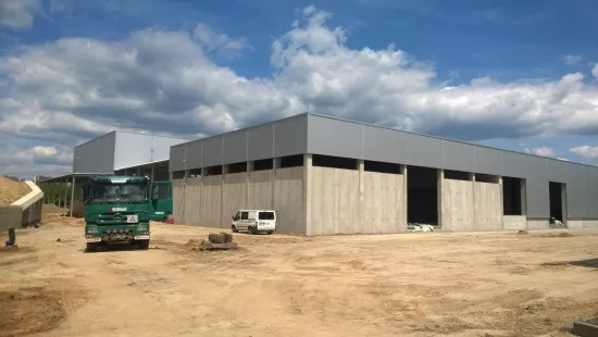 Stavba dotřiďovací linky